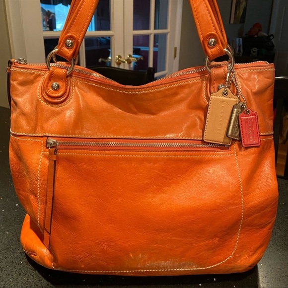 Coach Bags Orange Coach Bag Poshmark